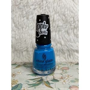 China Glaze Nail polish, Blue Raspberry Ice “Dippin Dots”